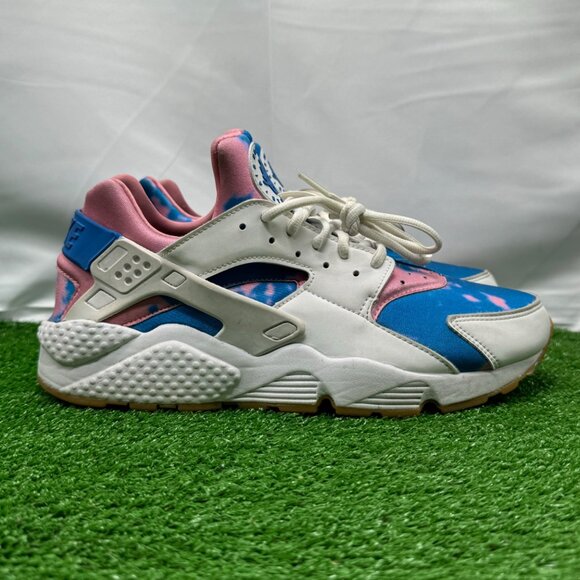 Nike Air Huarache Run Print White Blue Nebula Women's Size 11.5 AQ0051-100 - Picture 1 of 8